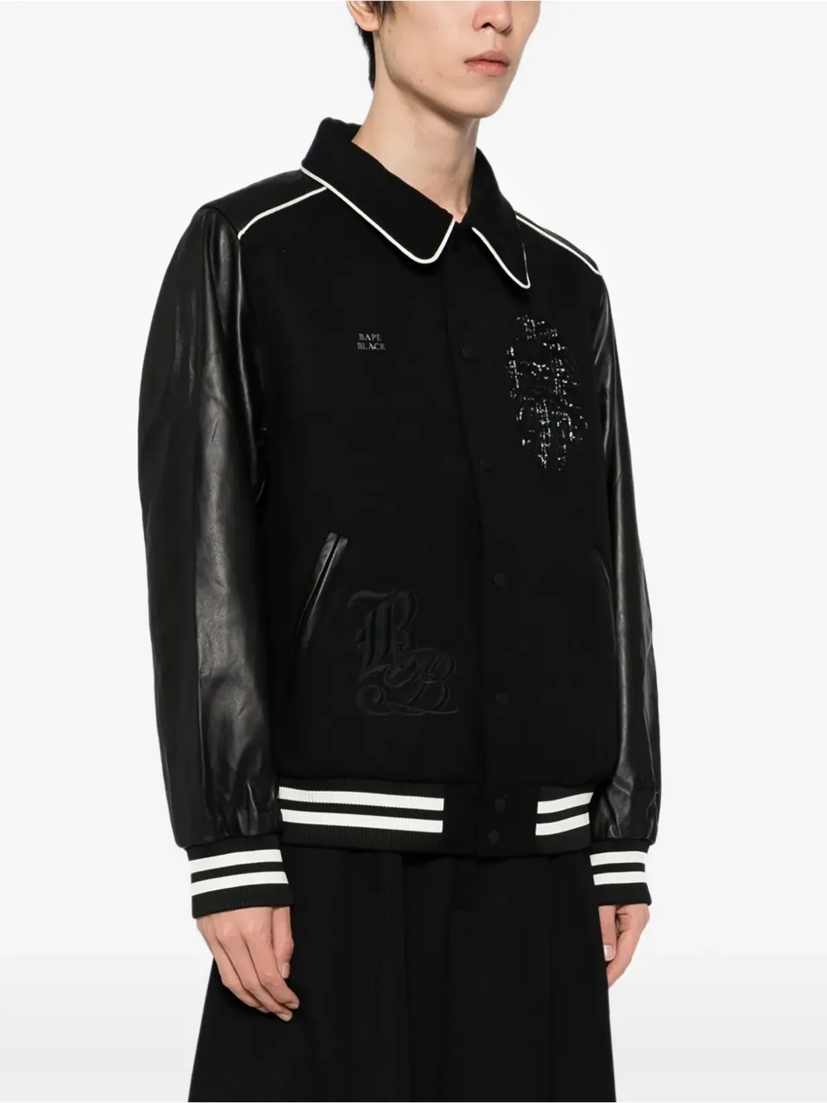 A BATHING APE® ロゴ ヴァーシティジャケット - 画像3