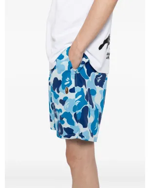 A BATHING APE® グラフィックプリントショーツ - ブルー - サムネイル5