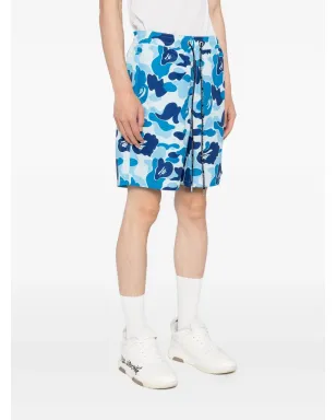 A BATHING APE® グラフィックプリントショーツ - ブルー - サムネイル3