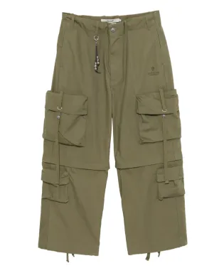 A BATHING APE® カーゴワイドレッグパンツ - グリーン - サムネイル1