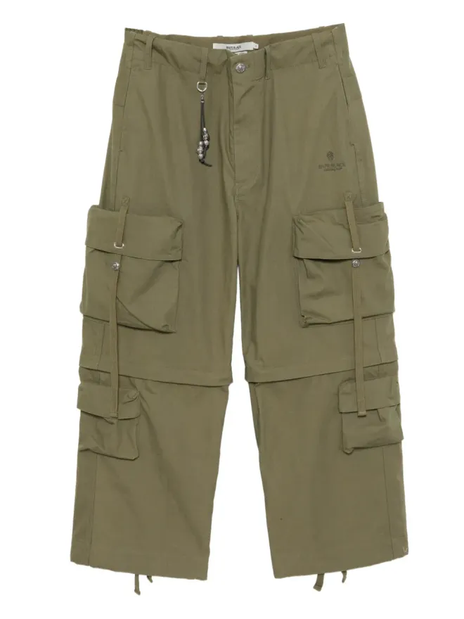 A BATHING APE® A BATHING APE® カーゴワイドレッグパンツ - グリーンの商品画像