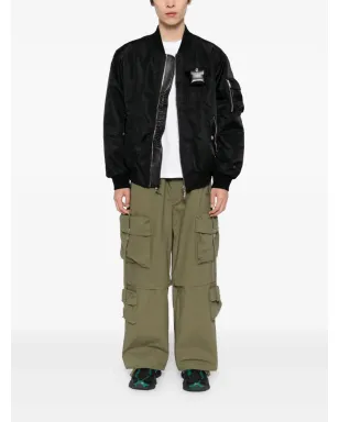 A BATHING APE® カーゴワイドレッグパンツ - グリーン - サムネイル2