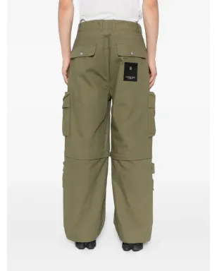 A BATHING APE® カーゴワイドレッグパンツ - グリーン - サムネイル4