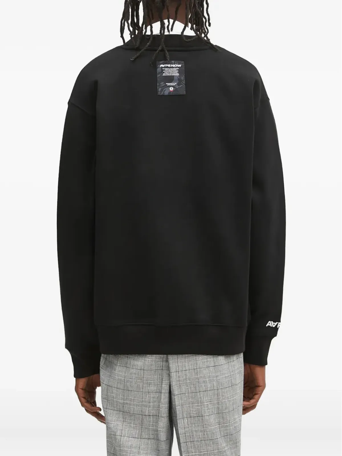AAPE BY *A BATHING APE® ムーンフェイス ロゴ ボタン付きカーディガン - 画像4