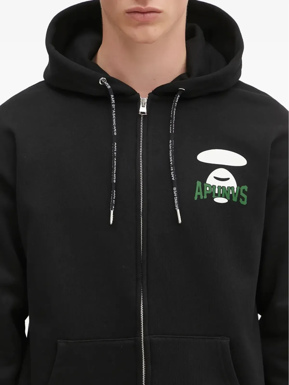 AAPE BY *A BATHING APE® ロゴプリント ジップアップ パーカー - 画像5