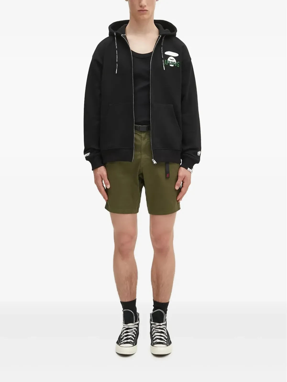 AAPE BY *A BATHING APE® ロゴプリント ジップアップ パーカー - 画像2