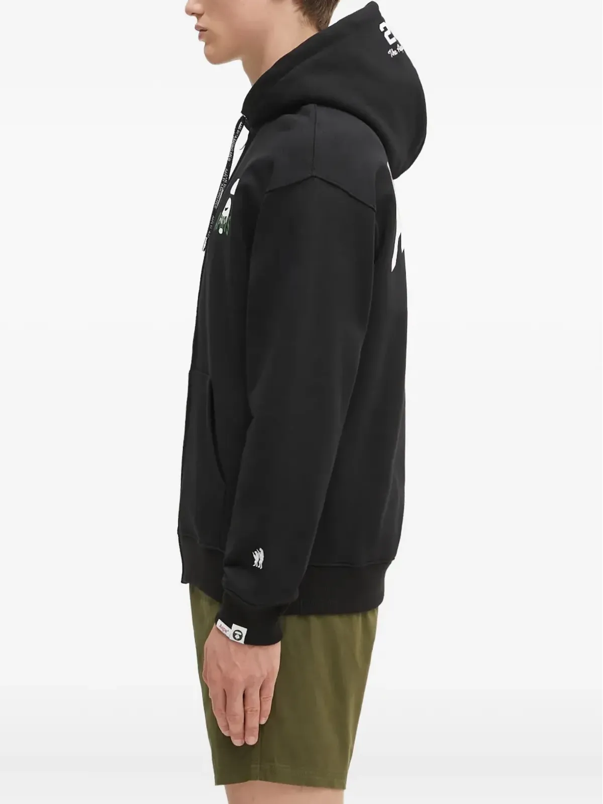 AAPE BY *A BATHING APE® ロゴプリント ジップアップ パーカー - 画像3