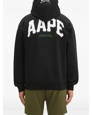 AAPE BY *A BATHING APE® ロゴプリント ジップアップ パーカー - サムネイル4