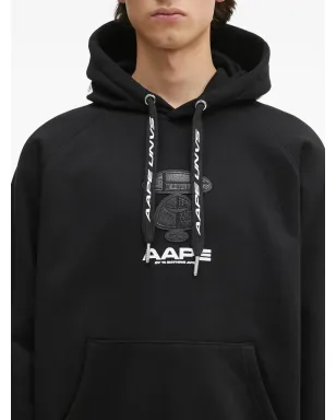 AAPE BY *A BATHING APE® ムーンフェイスロゴ フーディ - サムネイル4
