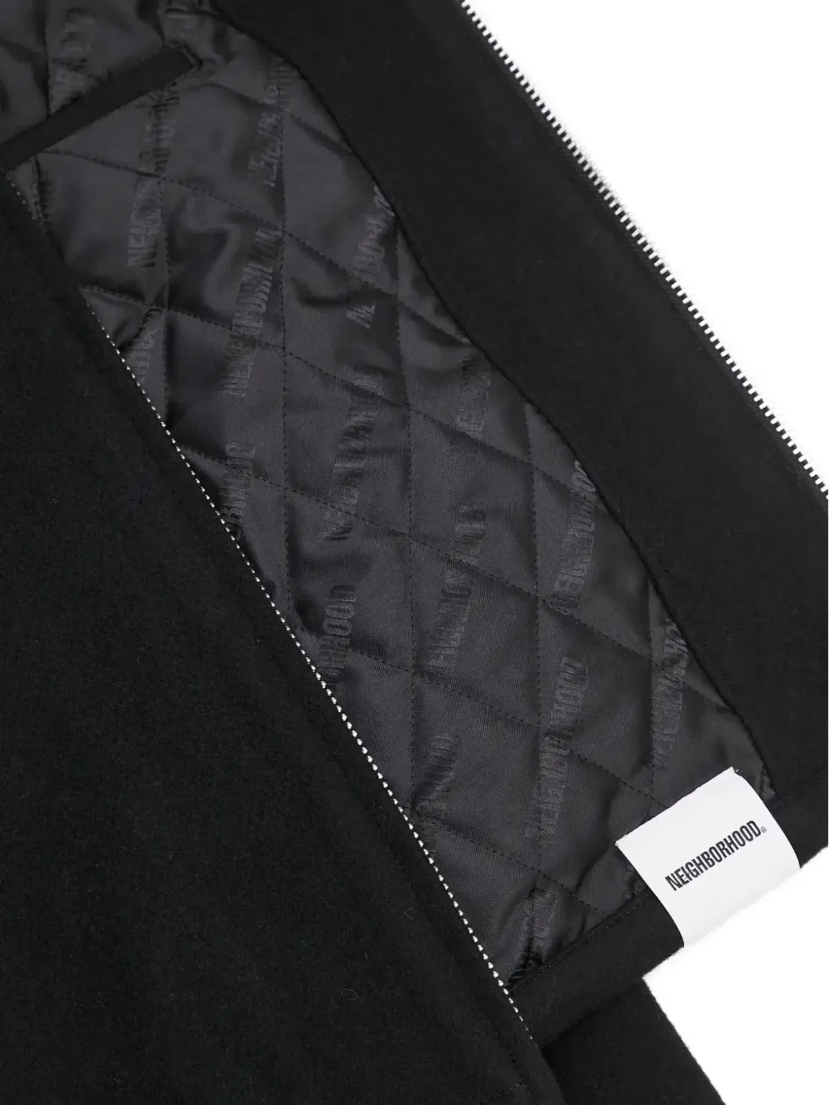 Neighborhood Melton ロゴエンブレム ジップアップ シャツジャケット - 画像5