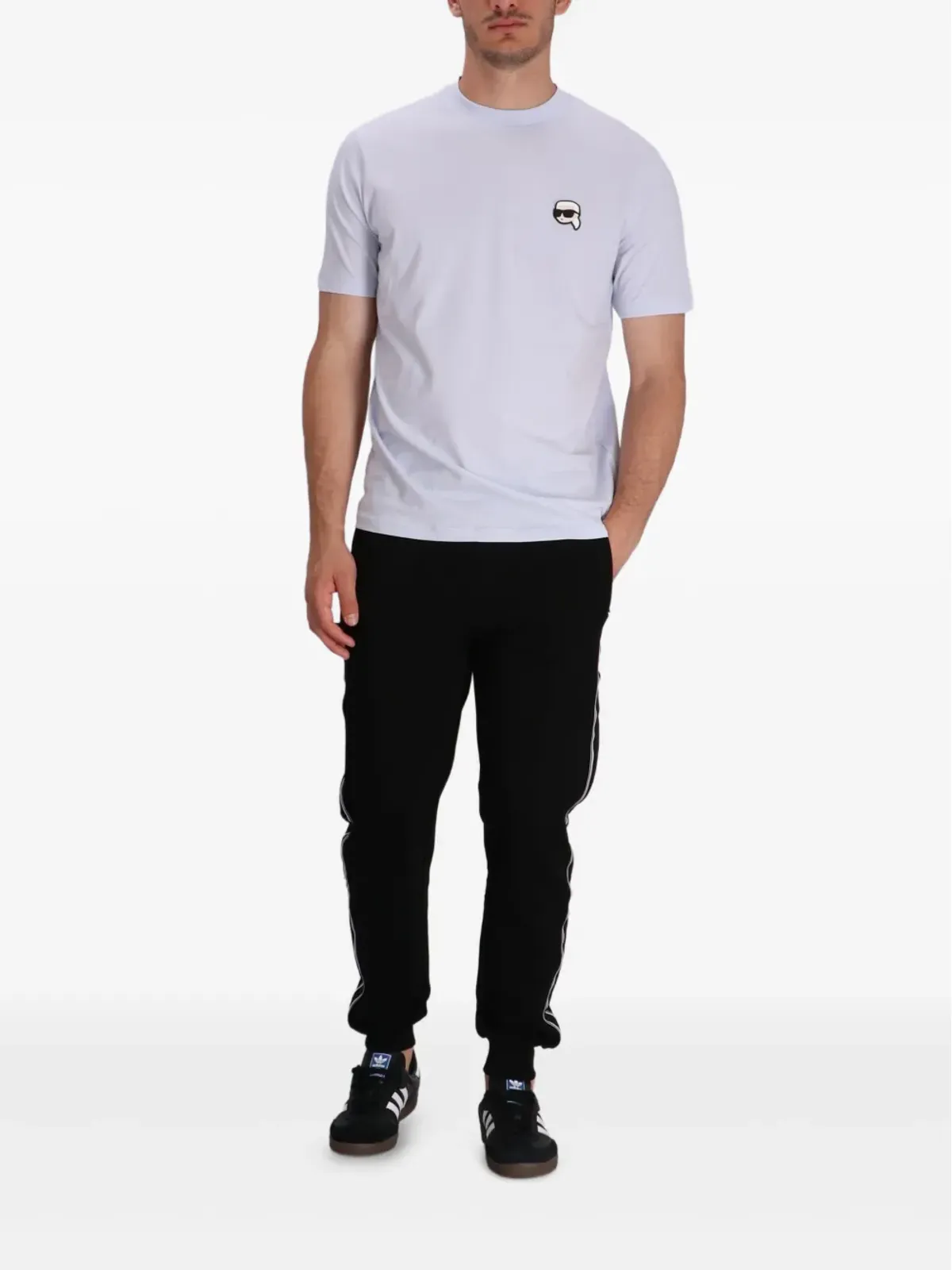 Karl Lagerfeld K-face ロゴ Tシャツ - 画像2