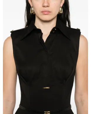Elisabetta Franchi 襟付きベルト付きジャンプスーツ - サムネイル5