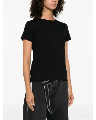 PINKO ロゴ刺繍コットン Tシャツ - サムネイル3