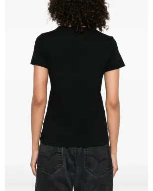 PINKO ロゴ刺繍コットン Tシャツ - サムネイル4