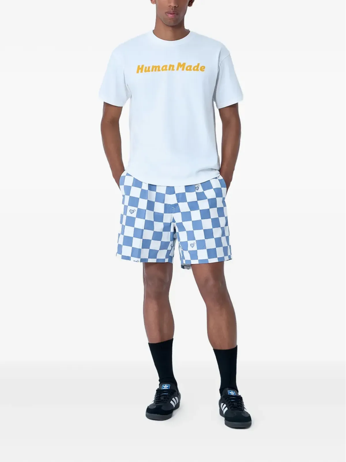 Human Made チェッカーボード柄ショーツ - 画像2