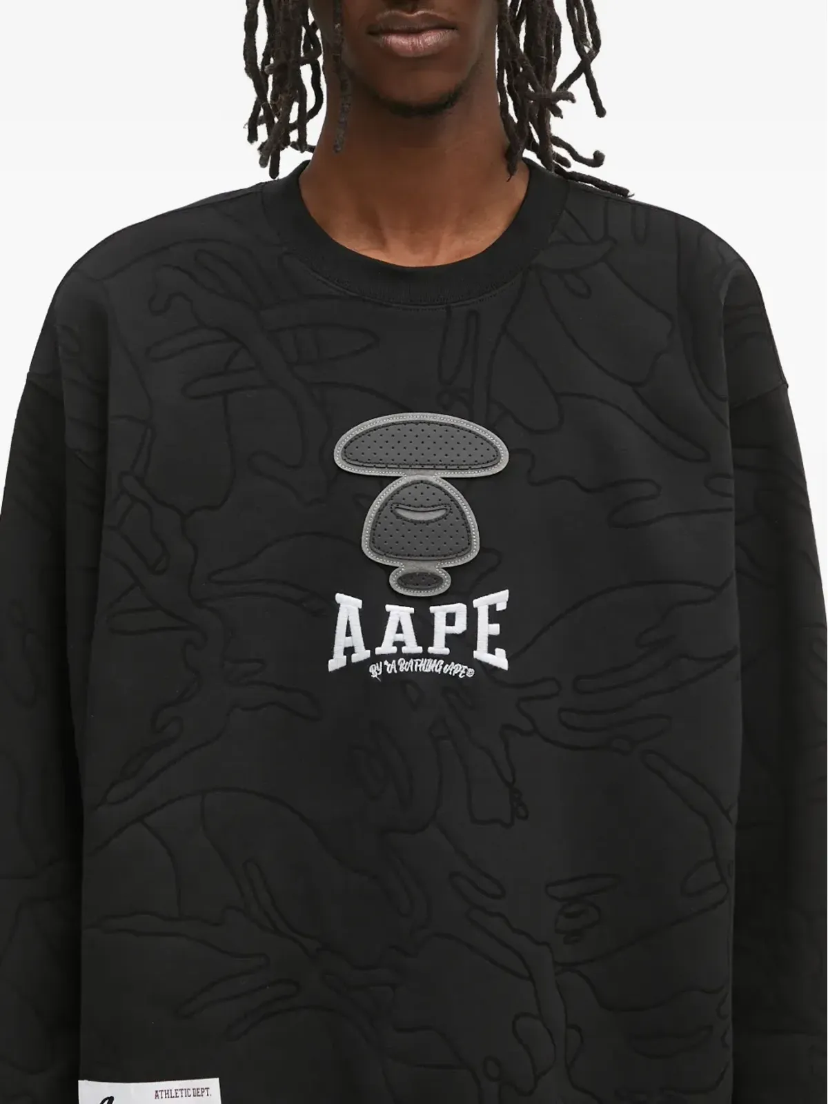 AAPE BY *A BATHING APE® ドロップショルダークルーネック スウェットシャツ - 画像5