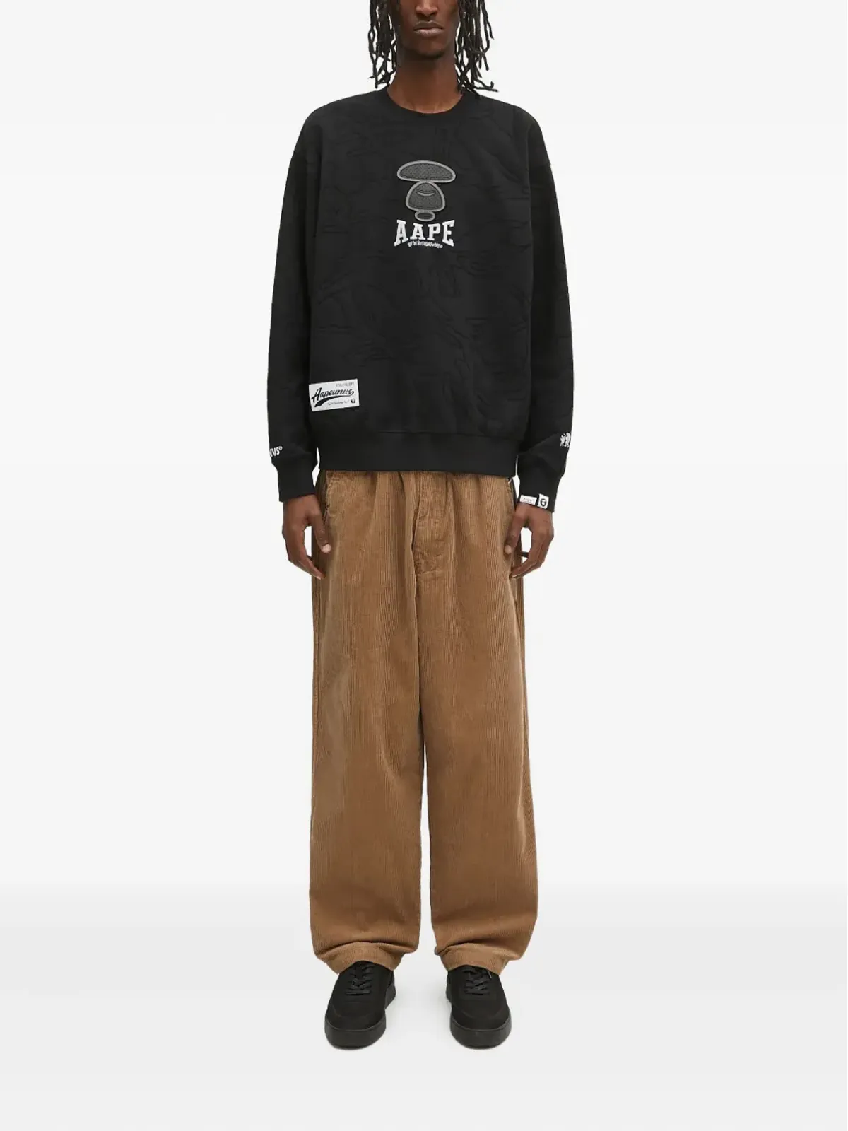 AAPE BY *A BATHING APE® ドロップショルダークルーネック スウェットシャツ - 画像2