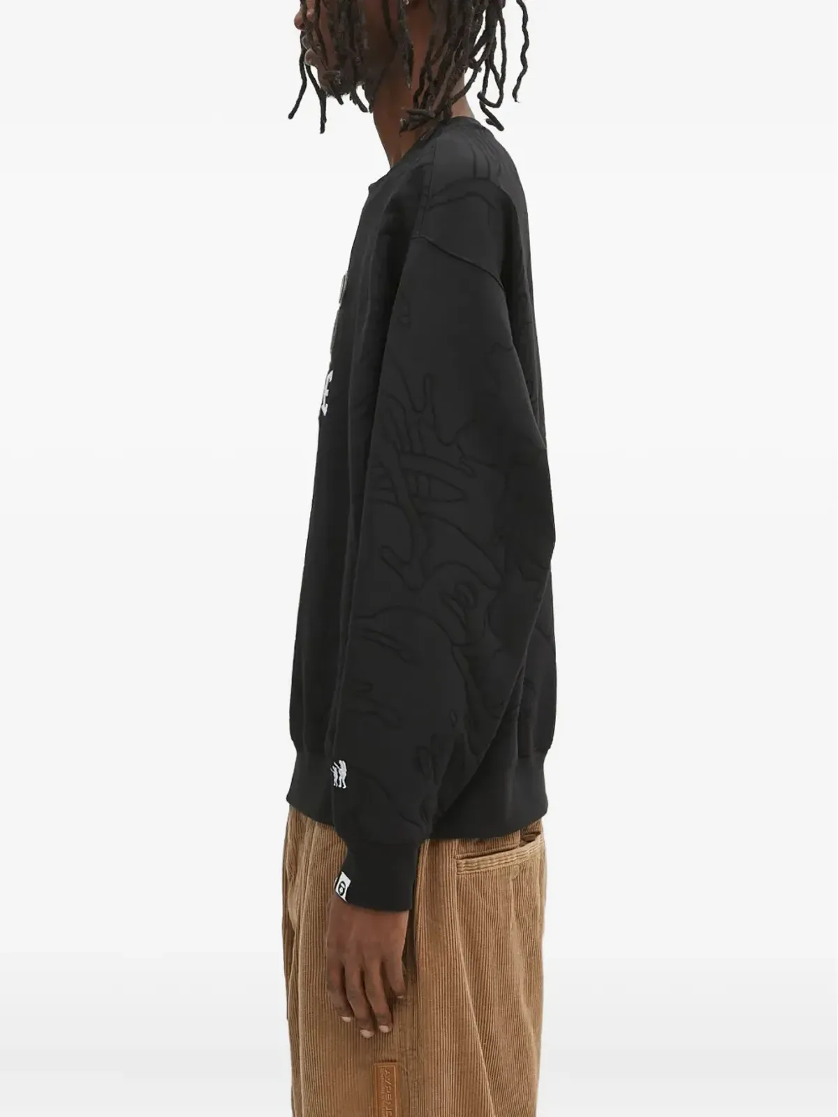 AAPE BY *A BATHING APE® ドロップショルダークルーネック スウェットシャツ - 画像3