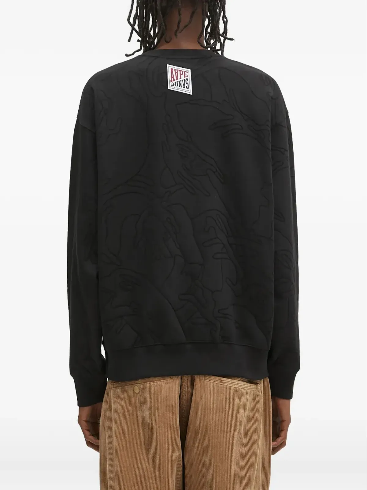 AAPE BY *A BATHING APE® ドロップショルダークルーネック スウェットシャツ - 画像4