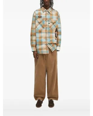 AAPE BY *A BATHING APE® チェック柄ロゴシャツ - サムネイル1