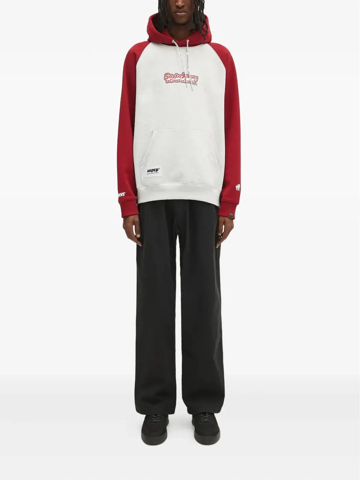 AAPE BY *A BATHING APE® ラグランスリーブ グラフィック フーディー - 画像2