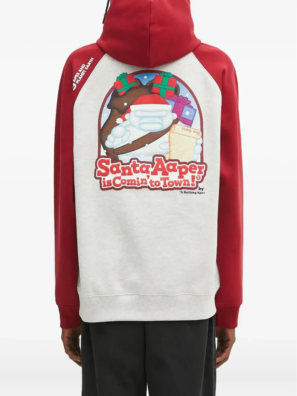 AAPE BY *A BATHING APE® ラグランスリーブ グラフィック フーディー - 画像4
