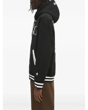 AAPE BY *A BATHING APE® ヴァーシティフーディー ブラック - サムネイル3