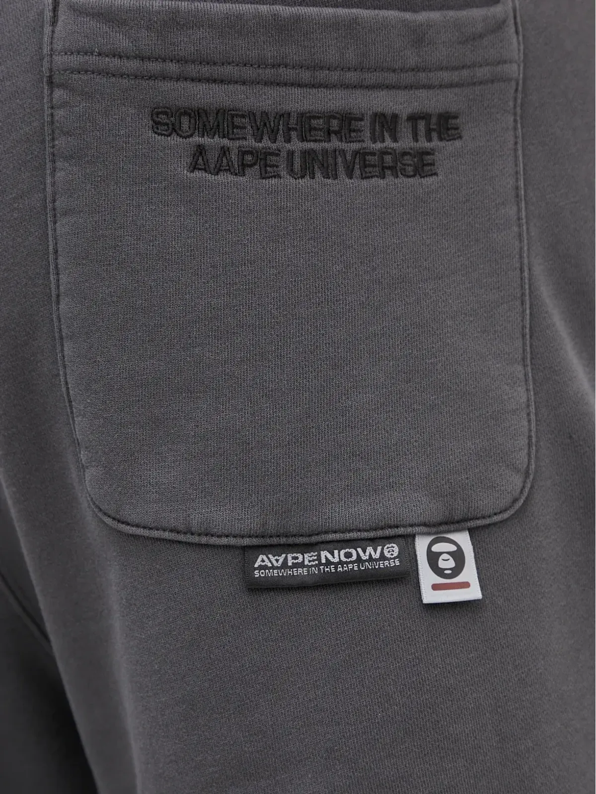 AAPE BY *A BATHING APE® 刺繍入りドローストリングランニングショーツ - 画像5