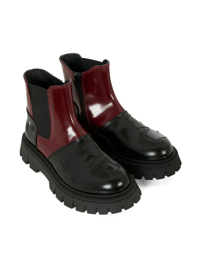 Marni Kids Marni Kids レザーパネルジップブーツの商品画像