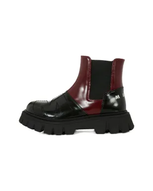 Marni Kids レザーパネルジップブーツ - サムネイル5