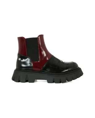 Marni Kids レザーパネルジップブーツ - サムネイル2