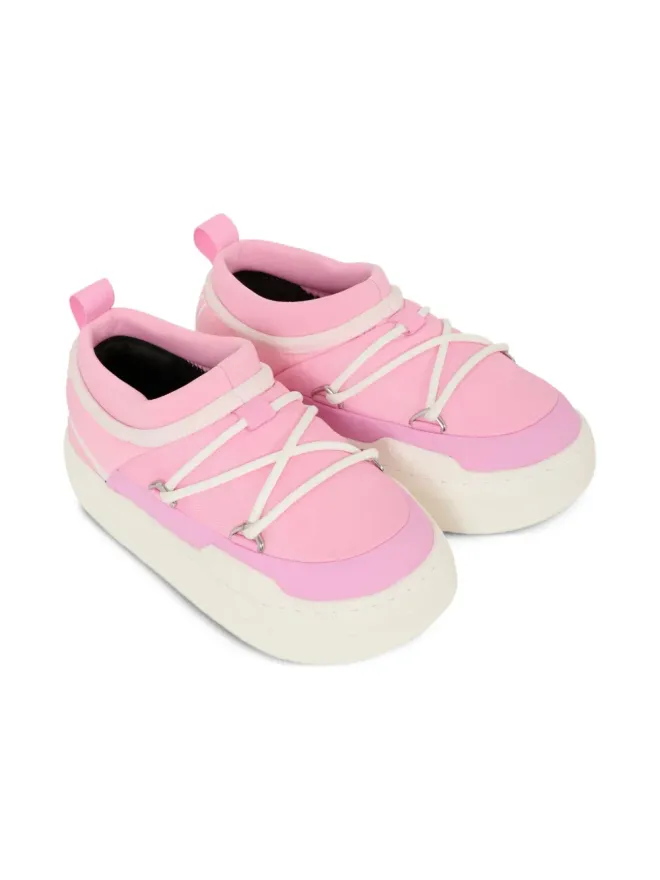 Moon Boot Kids Moon Boot Kids Park Icon レースアップスリップオンブーツ ピンクの商品画像