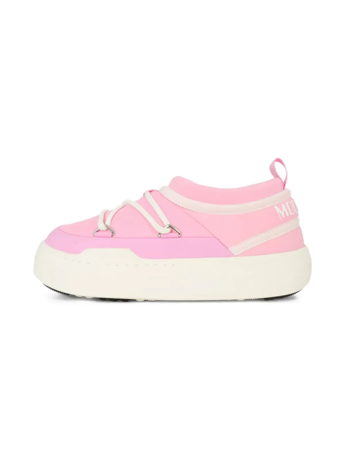 Moon Boot Kids Park Icon レースアップスリップオンブーツ ピンク - 画像5