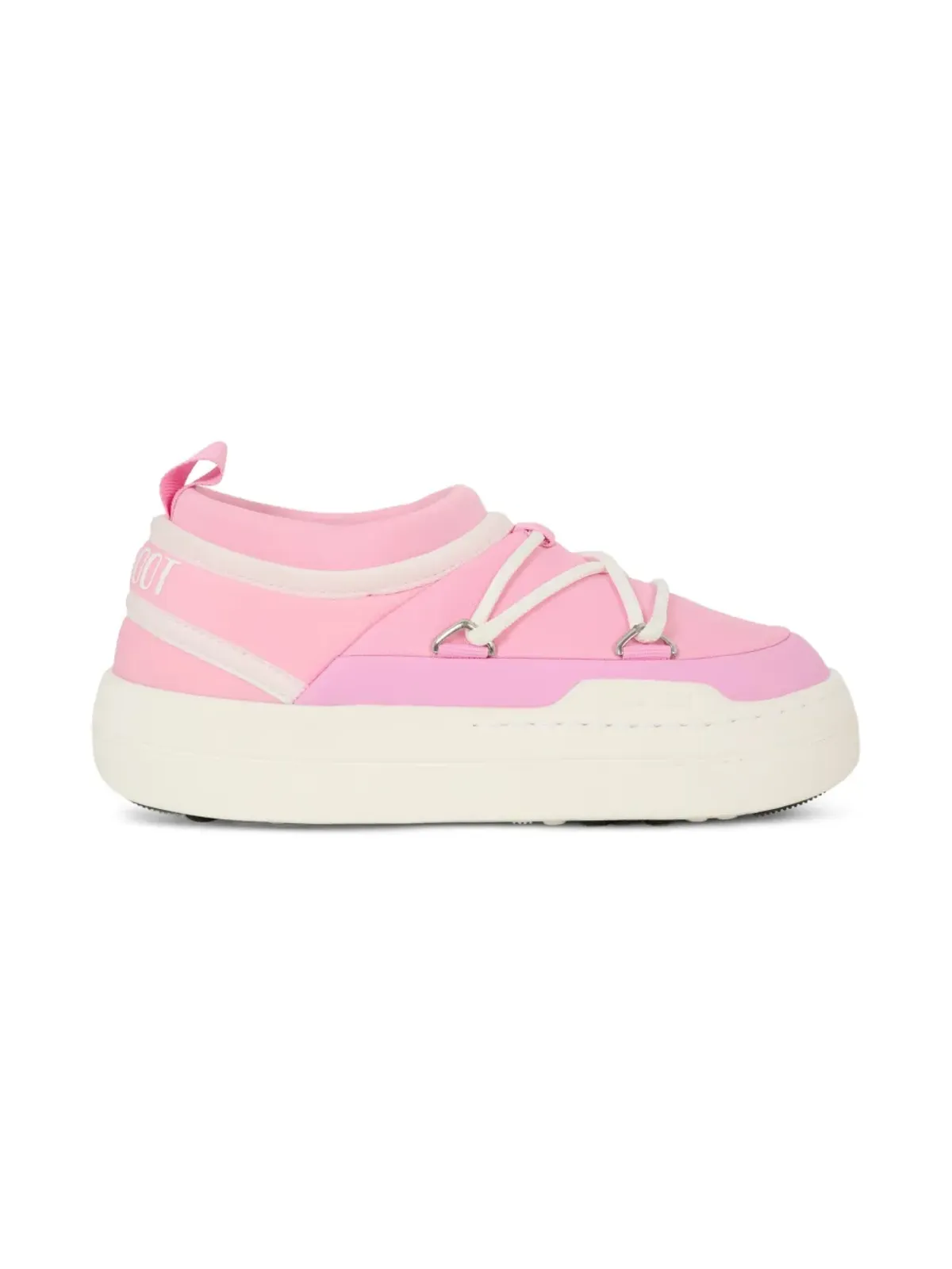 Moon Boot Kids Park Icon レースアップスリップオンブーツ ピンク - 画像2