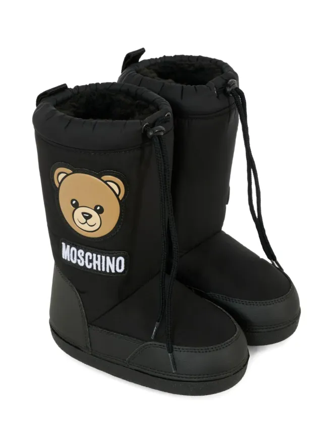 Moschino Kids Moschino Kids テディモチーフのスノーブーツの商品画像