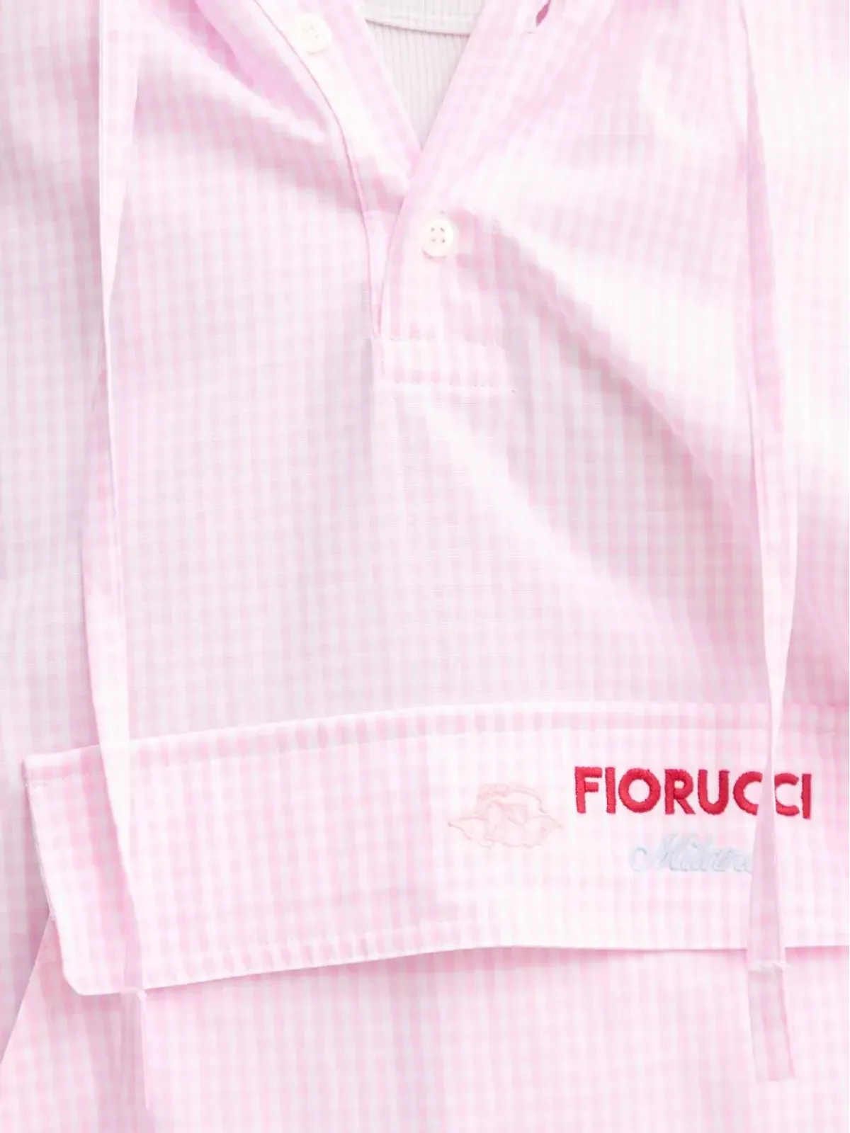 Fiorucci ギンガムチェック柄フーディー - 画像5
