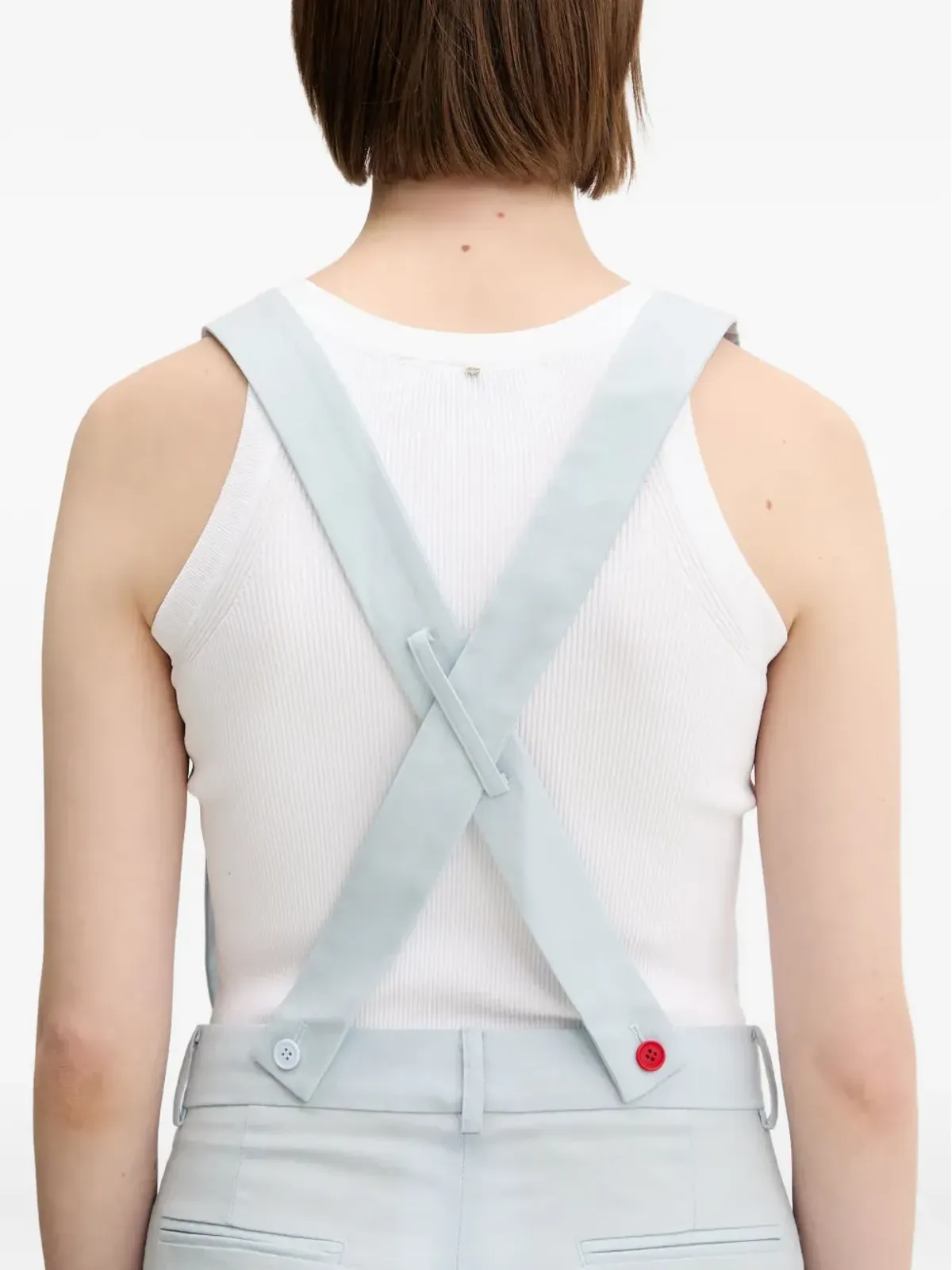 Fiorucci 刺繍入りサスペンダーパンツ - 画像5