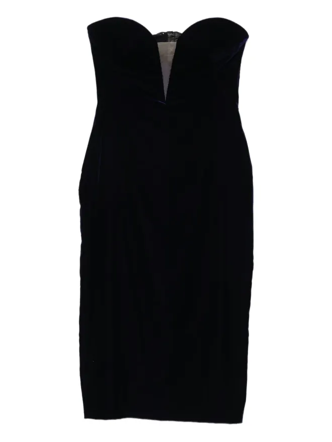 TOM FORD TOM FORD ベルベット・ストラップレスドレスの商品画像