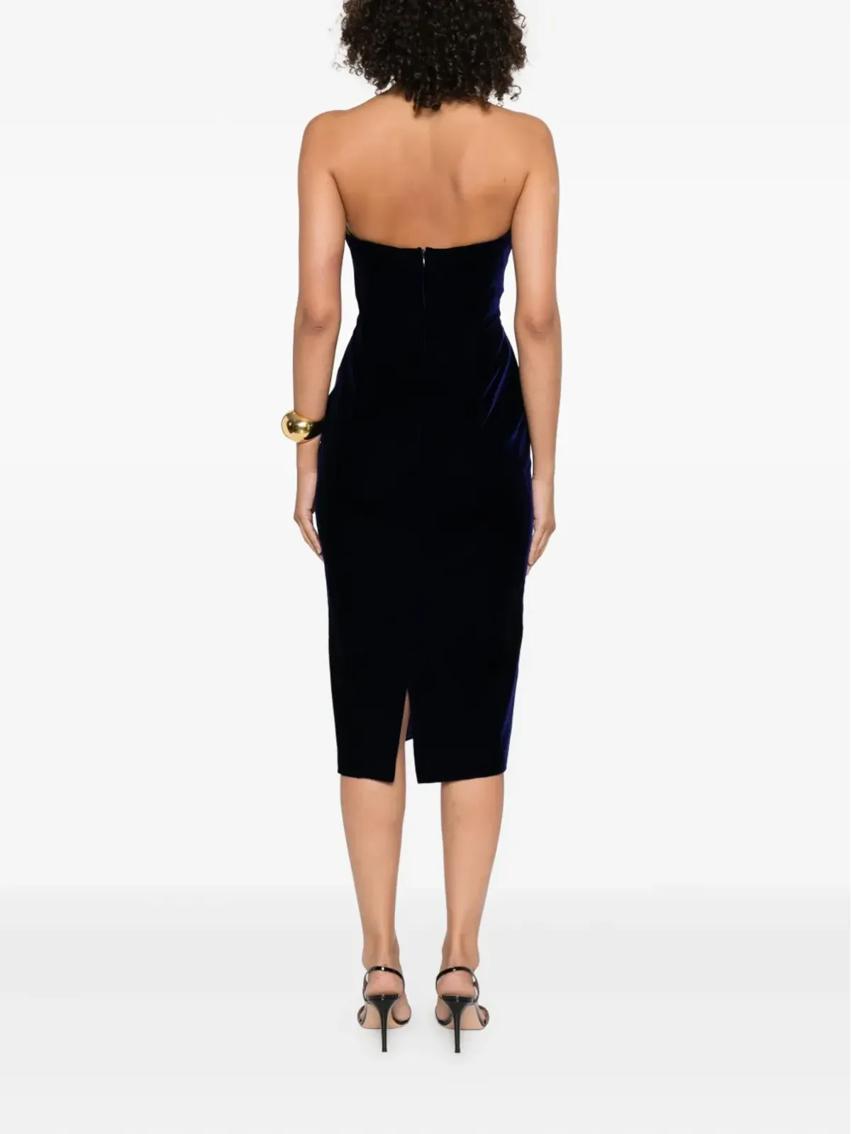 TOM FORD ベルベット・ストラップレスドレス - 画像4