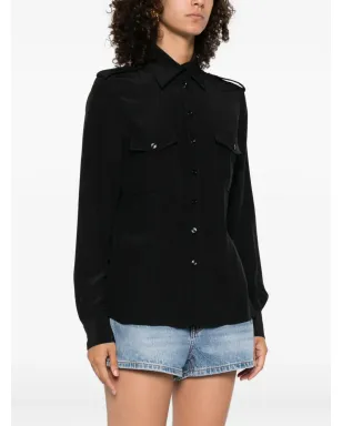 TOM FORD ポインテッドカラー シルクシャツ - サムネイル3