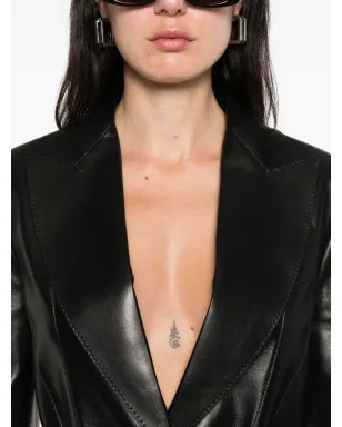 TOM FORD ノッチドラペル レザージャケット - サムネイル5