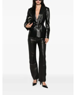 TOM FORD ノッチドラペル レザージャケット - サムネイル2