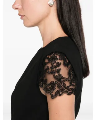 Ermanno Scervino レーストリムドレス（ブラック） - サムネイル5