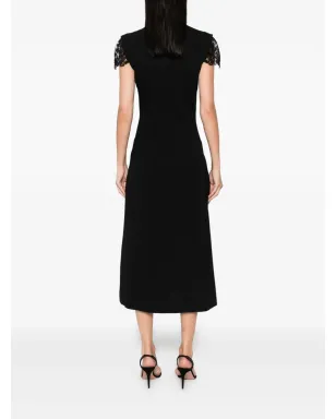 Ermanno Scervino レーストリムドレス（ブラック） - サムネイル4