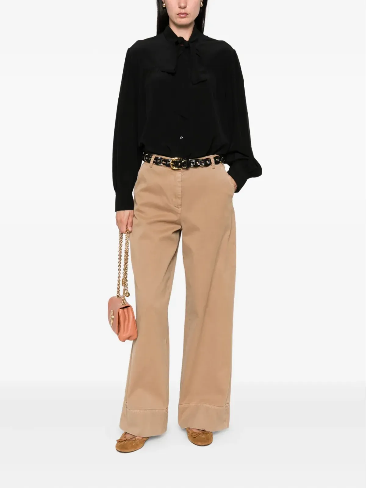 Chloé パッシーボウカラー・シルクトップ - 画像2