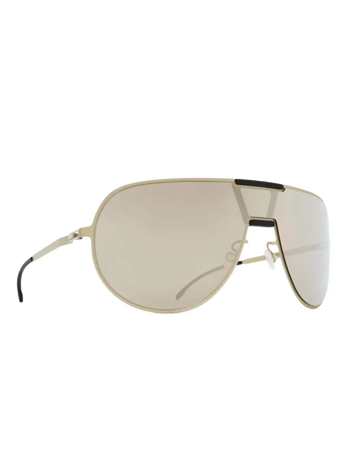 Mykita メタルフレーム・ミラーレンズ サングラス - Neutrals - 画像3