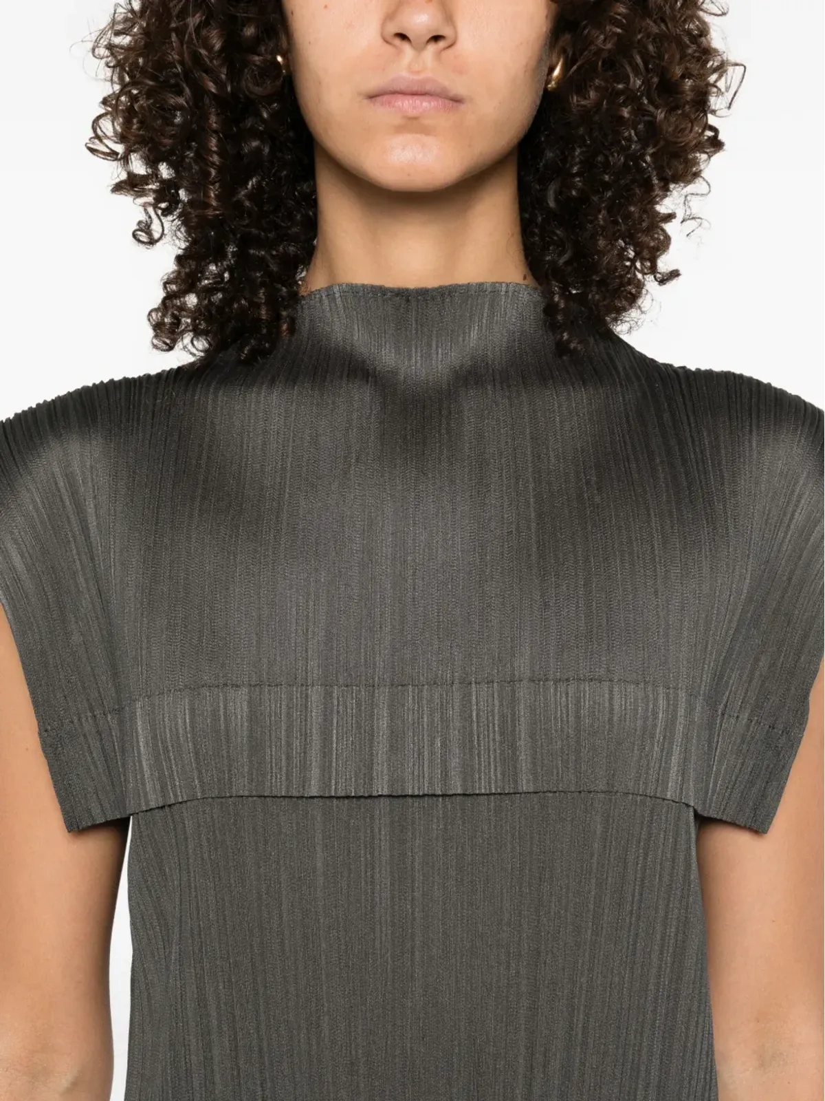 Pleats Please Issey Miyake ケープドレス - 画像5