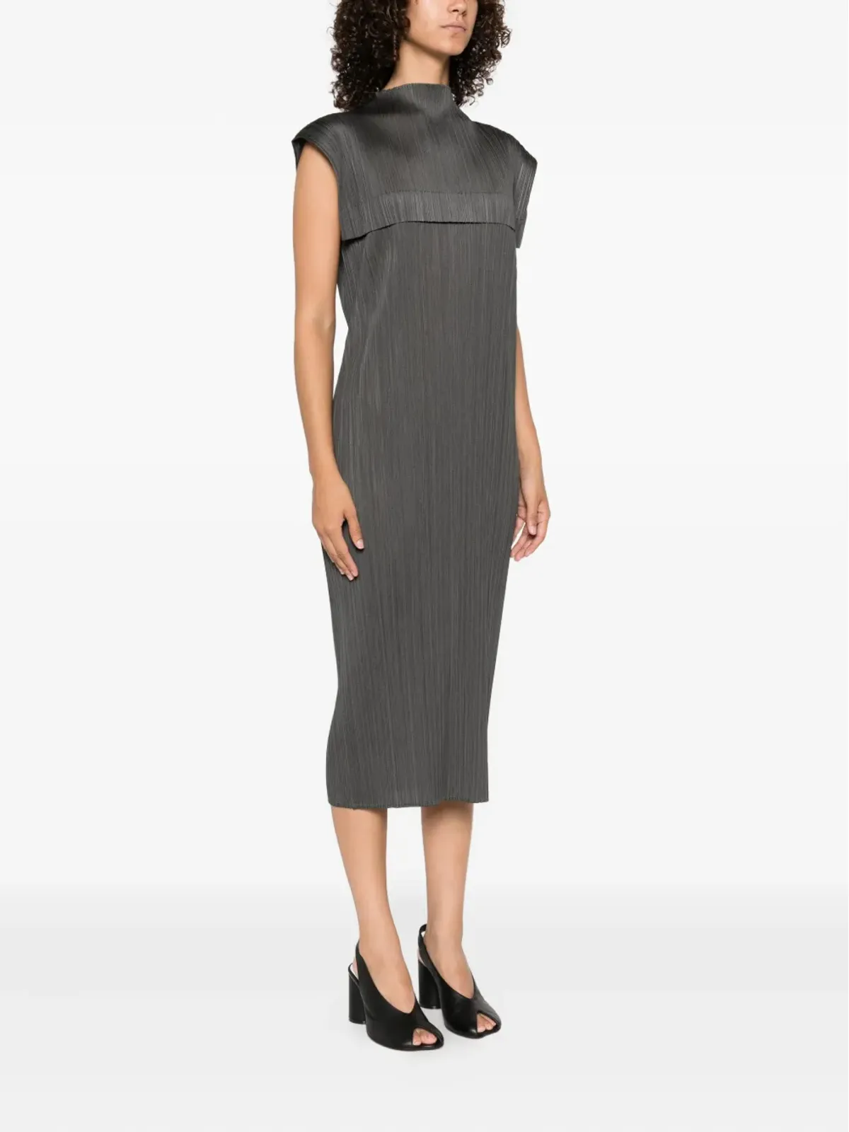 Pleats Please Issey Miyake ケープドレス - 画像3