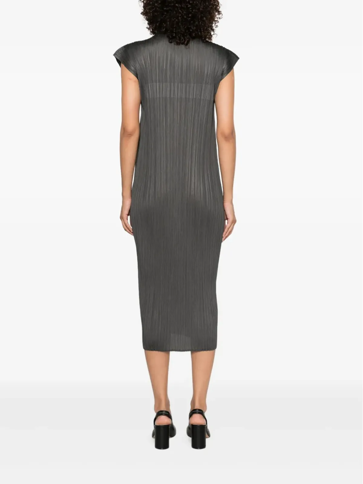 Pleats Please Issey Miyake ケープドレス - 画像4