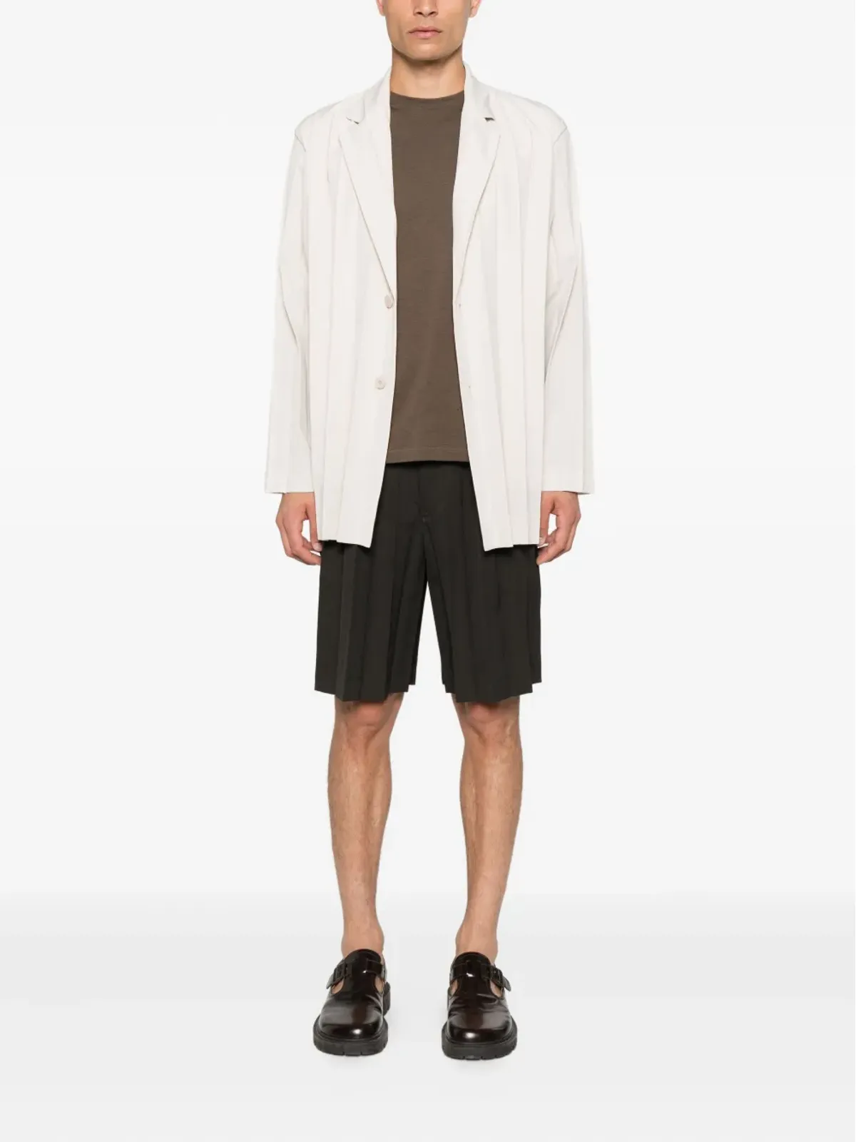 Homme Plissé Issey Miyake ストライプブレザー - 画像2